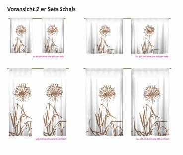 Schal, Gardine-Vorhang-bedruckt
